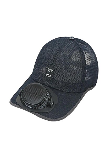 Choice3 Blue Summer Breathable Mesh Cap Solar Fan Cap Outdoor Leisure Sun Sha...