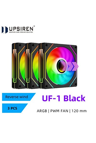 Choice7 مروحة هيكل الكمبيوتر UPSIREN UF-1 PRISM 4 PRO ذات 3 قطع من A-RGB Othe...