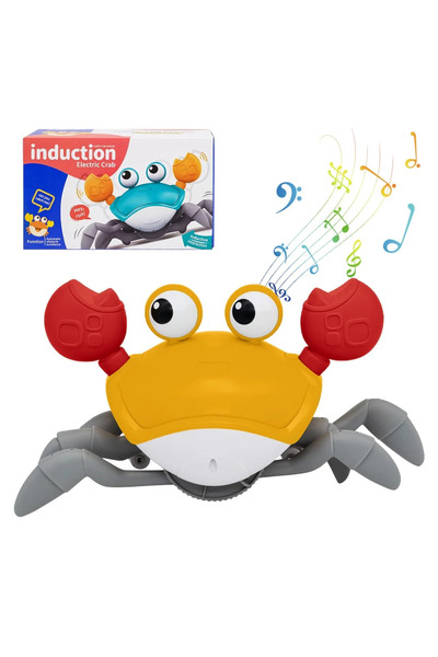 Choice Orange Dancing Crab Run Away Toy for Babies Crawling Interactive Escap...