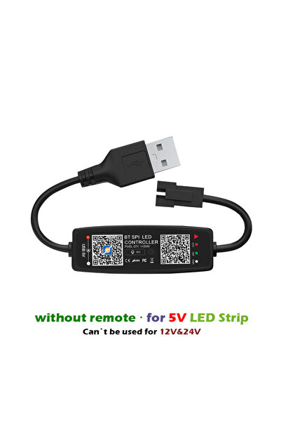 Choice وحدة تحكم WS2812B بدون جهاز تحكم عن بعد عبر USB وبلوتوث للتحكم في المو...