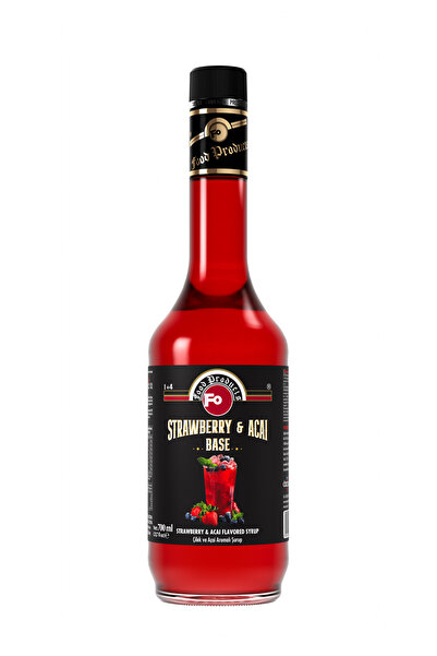 FO Çilek ve Açai Aromalı Baz Şurup 700 ml