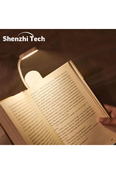 Choice F26-white-1PC LED Clip-On Reading Light – Adjustable, Portable & USB R...