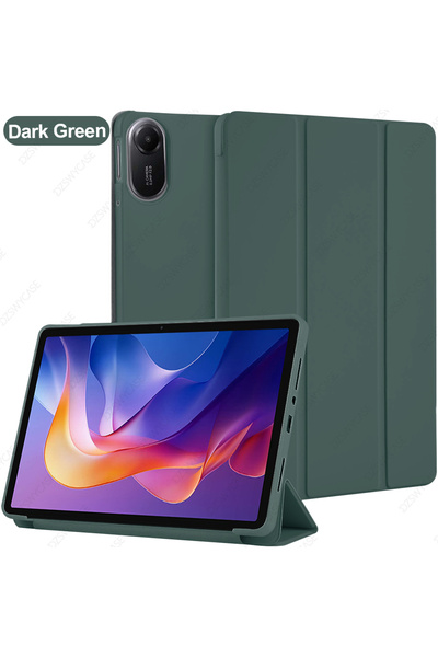 Choice جراب سيليكون أخضر داكن لجهاز Redmi Pad 2 2025 مقاس 11 بوصة، جراب واقٍ ...