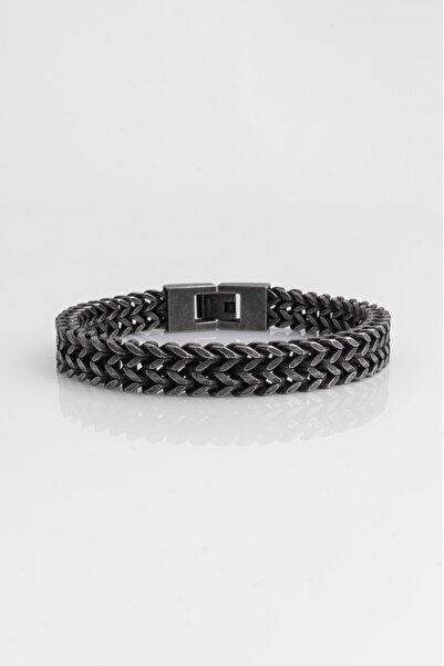 Crupt Studio 316L Steel Oxide Mesh Men's Bracelet