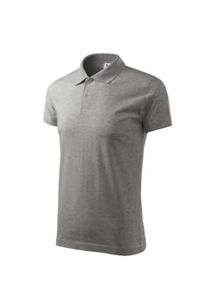 Malfini Tricou polo bărbătesc, Single J. 202, Gri 3XL