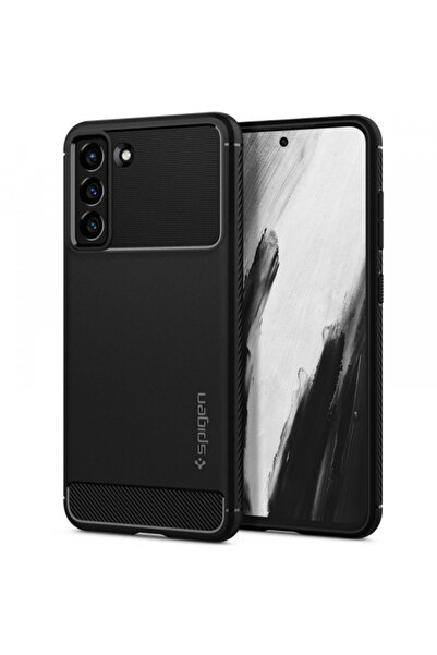 Samsung Husa pentru Galaxy S21 FE 5G G990, Spigen, Rugged Armor, Neagra ACS03049