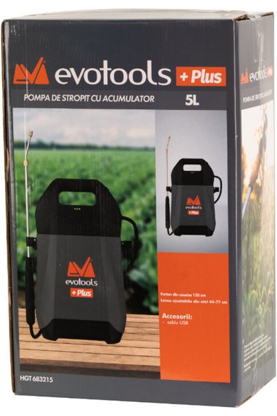 EvoTools Plus Pompă/pulverizator de stropire fără fir de 8 l