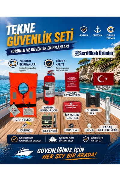 AYYILDIZ BAYRAKÇILIK Tekne Güvenlik Ekipmanı Seti