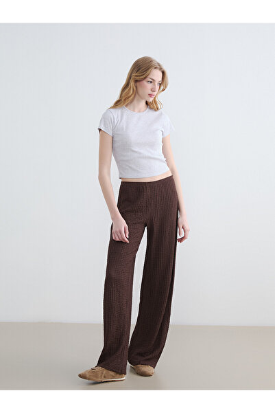 LC Waikiki Alita city: women's textured pants with elastic waistband – the al...