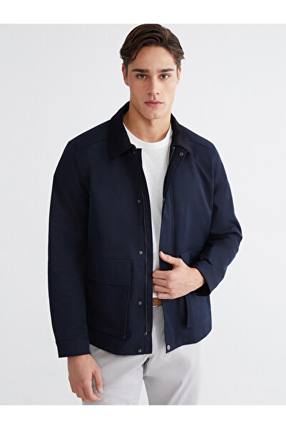LC Waikiki Two Mt Shop Quality Velvet Collar Gabardine Men's Jacket