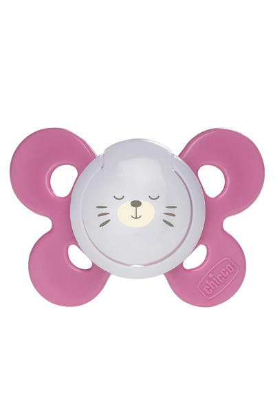 Chicco Physio Comfort Gece Parlayan Silikon Emzik Lila 2'li Paket 12 Ay+