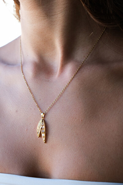 Serenite Collection Leaf Steel Necklace