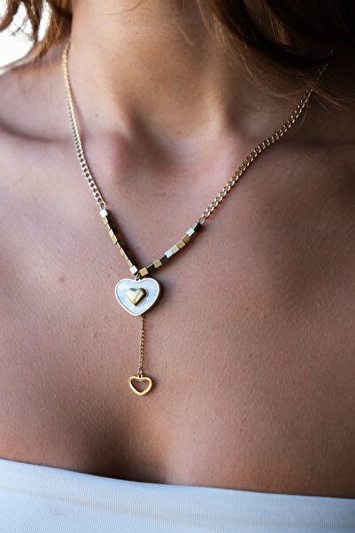 Serenite Collection Heart Steel Necklace