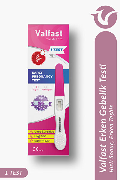 Valfast Erken Gebelik Testi Hızlı Hamilelik Testi 1 Adet (Gizli Gönderim)