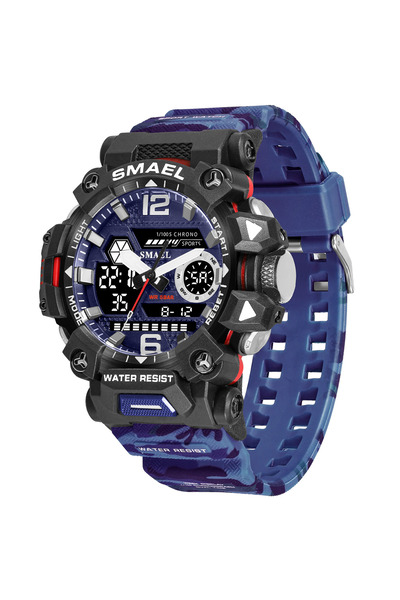 Choice4 DARK BLUE-2 SMAEL 8072 Men's Analog Digital Dual Display Sport Watch ...