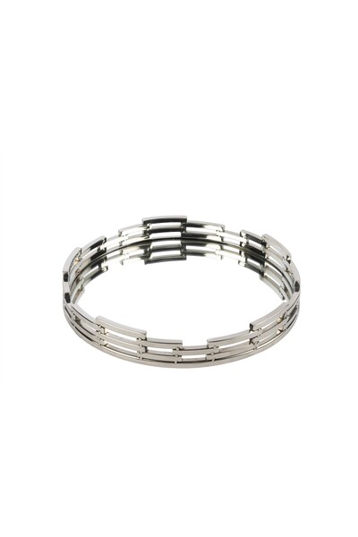 Mikasa Moor Silver Chain Mirrored Tray 38X6Cm