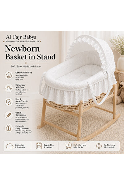 Al Fajr Babys Baby Bassinet | Portable Baby Bassinet | Baby Nest for Newborn ...