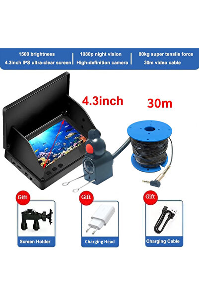 Choice 30m HEE RAK Portable Fish Depth Finder Water Handheld 1080P 4.3 Inch L...