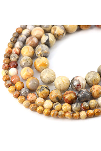 Choice38 6mm (58-61 pcs) Crazy Agate Natural Stone Beads Blue Tiger Eye Cryst...