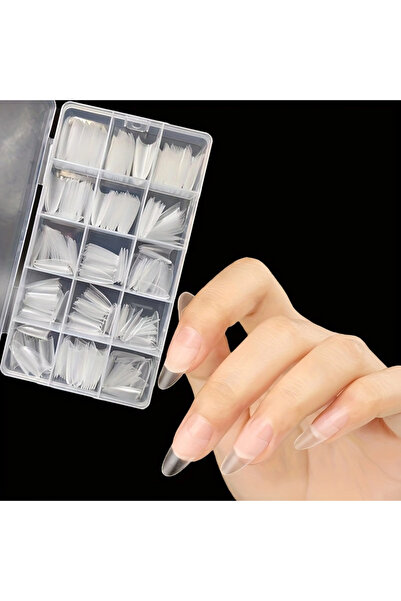 Choice 320 قطعة من أطراف الأظافر البيضاوية متوسطة الحجم، 320 قطعة من الجل الن...