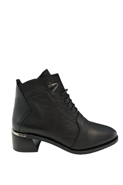 Castle Black Yldz-9781-1 Women's Genuine Leather Classic Boots Black
