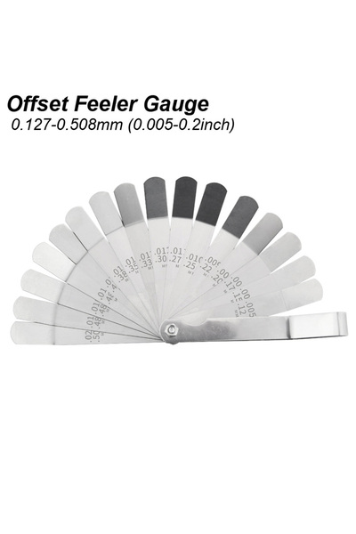 Choice Feeler Gauge Offset Offset Feeler Gauge Curved 16 Blades Metric MM Imp...