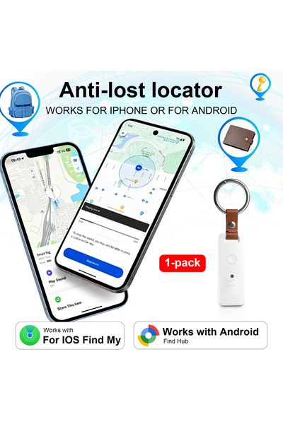 Choice جهاز تتبع ذكي Air Tracker بنظام مزدوج (متوافق مع iPhone/Android)، مصمم...