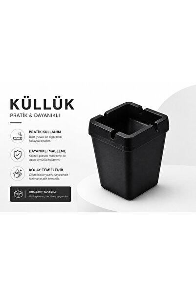 shop GİVES Kare Plastik Küllük