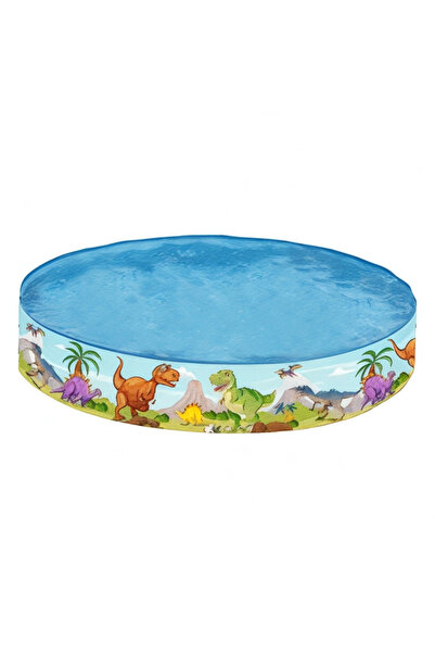 ALBADER Kids Round Reinforced Plastic Pool with Sturdy Frame,Outdoor Swimming...