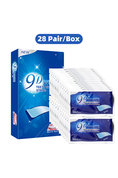 Choice1 28 زوجًا من شرائط تبييض الأسنان 9D White الخالية من البيروكسيد لإزالة...
