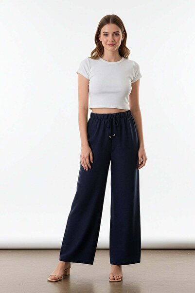 Fulla Moda Palazzo-Hose mit elastischem Bund