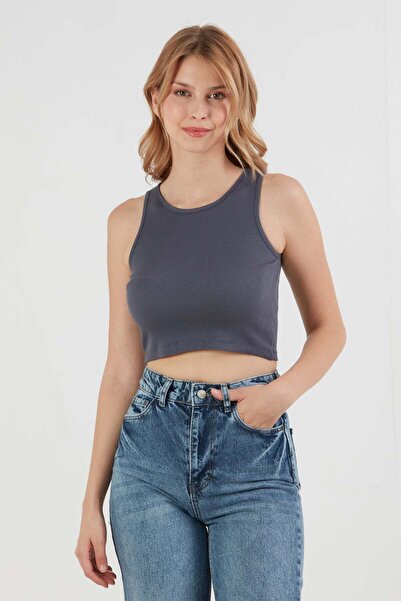 Fulla Moda Basic Corded Halter Neck Modal Body