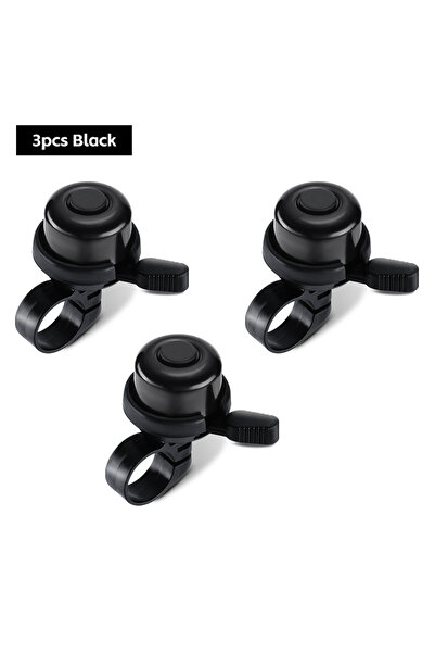 Choice6 3pcs Black WEST BIKING Mini Bicycle Bell Retro Aluminum Alloy Clear S...