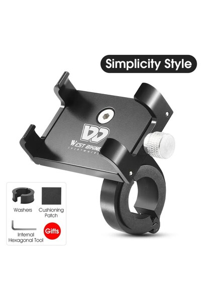 Choice Style B WEST BIKING Cycling Phone Holder Lightweight Aluminum Alloy Bi...
