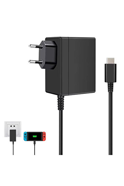 Choice EU AC Adapter Charger Compatible Nintendo Switch Charger 15V2.6A Fast ...