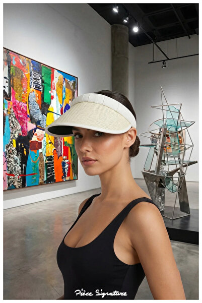 PIECE SIGNATURE Elegance Series: Handcrafted Wicker Tennis Visor