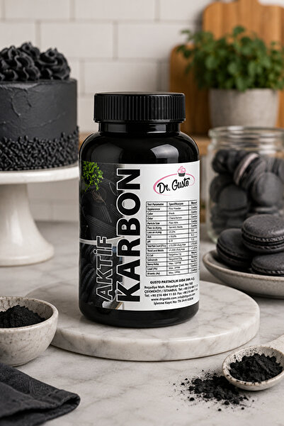 Dr. Gusto MEDIUM KATKI MADDESİ AKTİF KARBON TOZ 25 GR
