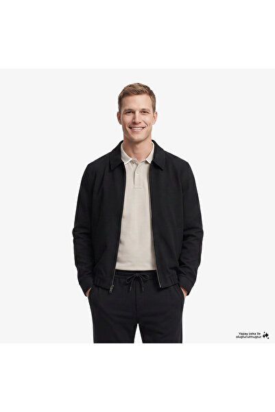 Nautica Erkek Siyah Regular Fit Ceket