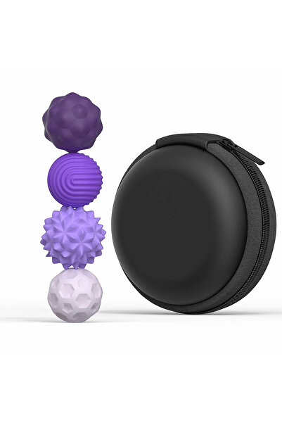 Choice 4PCS Purple Silicone Magnetic Sensory Balls Fidget Toy Worry Balls Aut...