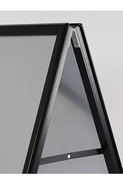 reklam etkisi A Pano Siyah Alüminyum Kaldırım Panosu B2 (50x70 cm) - İç Mekan Çift Taraflı 25mm Snap Frame