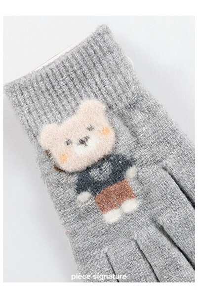 PIECE SIGNATURE 95% Acrylic 5% Elastane, Boys' Gloves (Age 4-8)