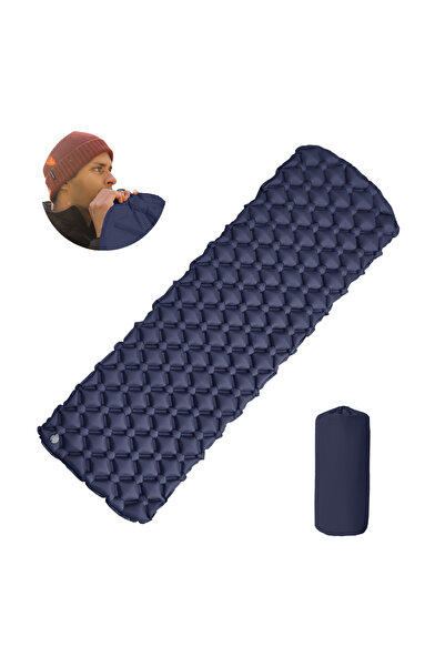 Choice LT-01Navy blue Outdoor Camping Sleeping Pad Folding Sleep Mat Beach In...