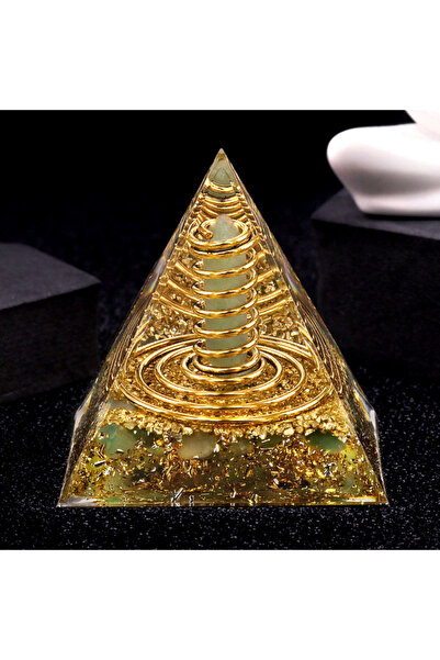 Choice P6-Green Aventurine Natural Crystal Energy Generator Pyramid Peridot G...