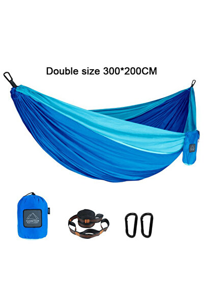 Choice6 double blue 2 Portable Nylon Parachute Fabric Single and Double Size ...