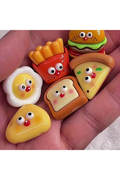 Choice3 Random Color 6 Pcs 8pcs Refrigerator Magnets, Kawaii Cartoon Food Fri...