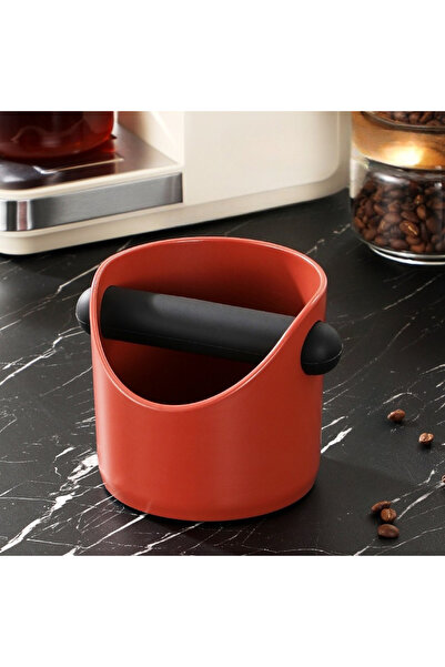 Choice1 Red Shock-Absorbent Coffee Knock Box Anti-slip Espresso Dump Bin For ...