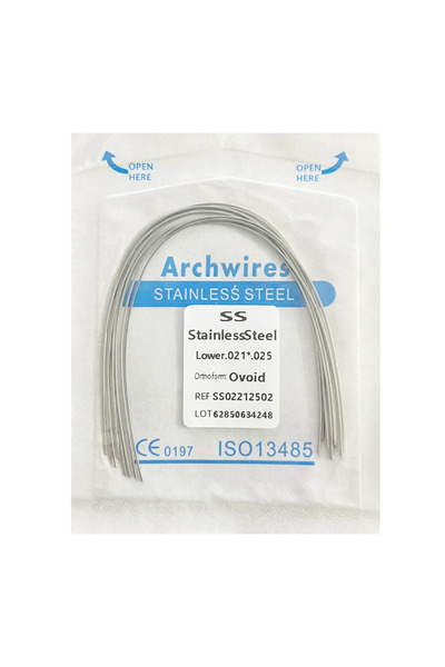 Choice32 21x25 Lower-SS 10pcs/pack Dental Arch Wires Orthodontic Super Elasti...
