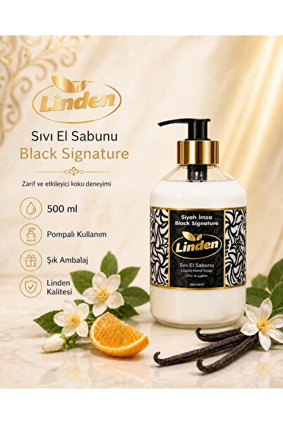 Linden Liquid Hand Soap Black Signature 500 ml Black Signature