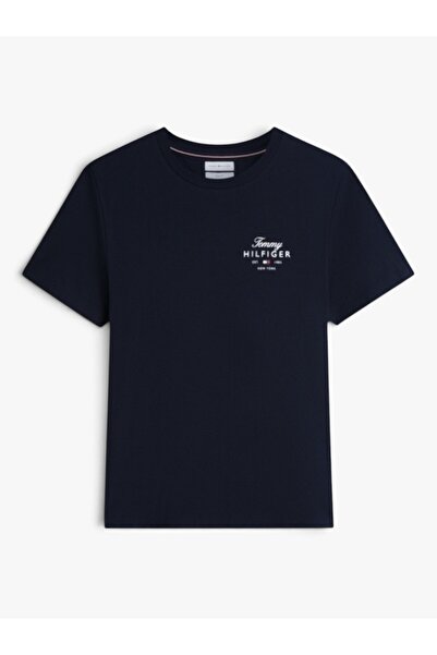 Tommy Hilfiger Erkek SCRIPT STACK REGULAR TEE MW0MW43224-THDW5