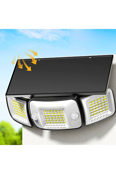Choice 6-10W WHITE intelamp High Bright 6000mah Outdoor Solar Light Security ...